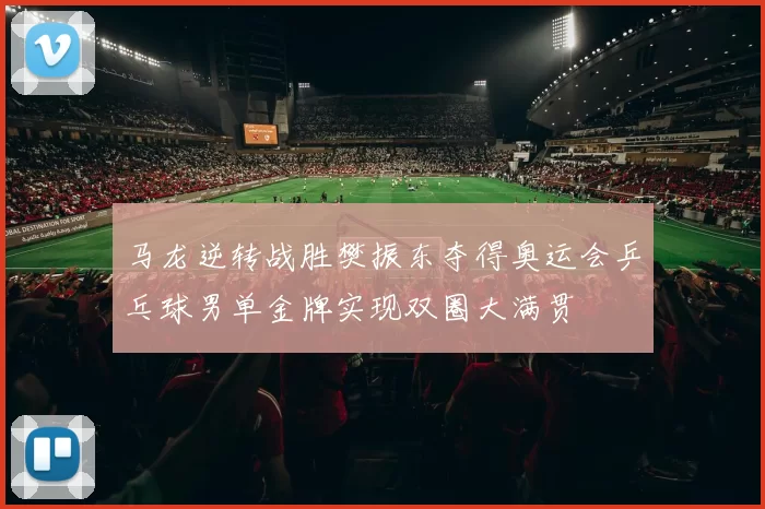 马龙逆转战胜樊振东夺得奥运会乒乓球男单金牌实现双圈大满贯