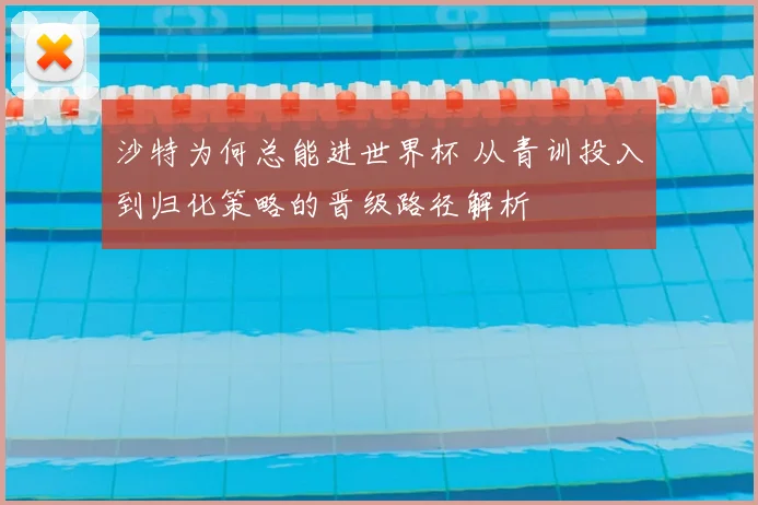 沙特为何总能进世界杯 从青训投入到归化策略的晋级路径解析